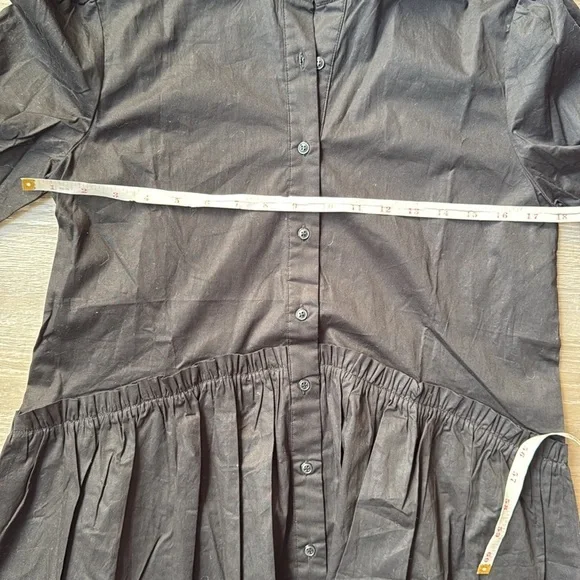 NEW Taylor Tillman Liza Ruffle poplin cotton dress Small - Picture 10 of 12
